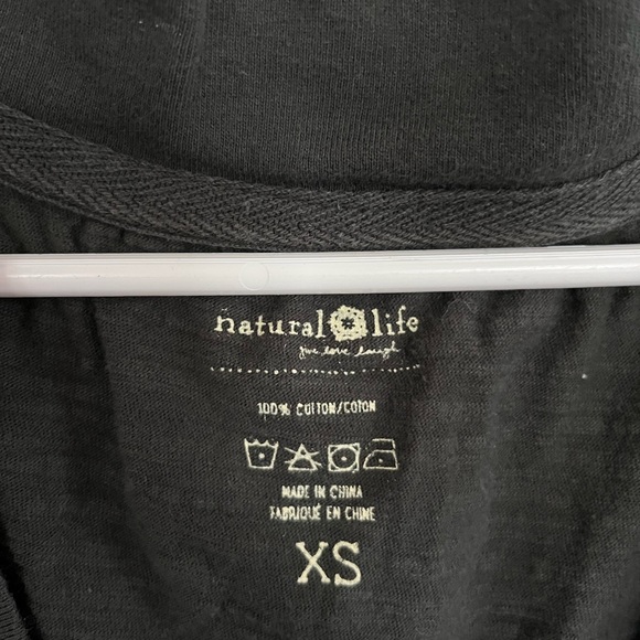 NATURAL LIFE Green V-Neck Cotton Jumpsuit Romper Boho Hippie Olive Green XS - Picture 3 of 5